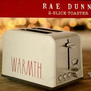 Rae Dunn Holiday Christmas 2 Slice Toaster NEW